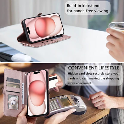 Wallet Multi-card Slot Leather Phone Case with Lanyard