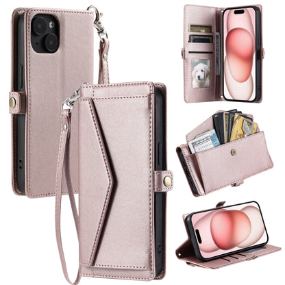 Wallet Multi-card Slot Leather Phone Case with Lanyard