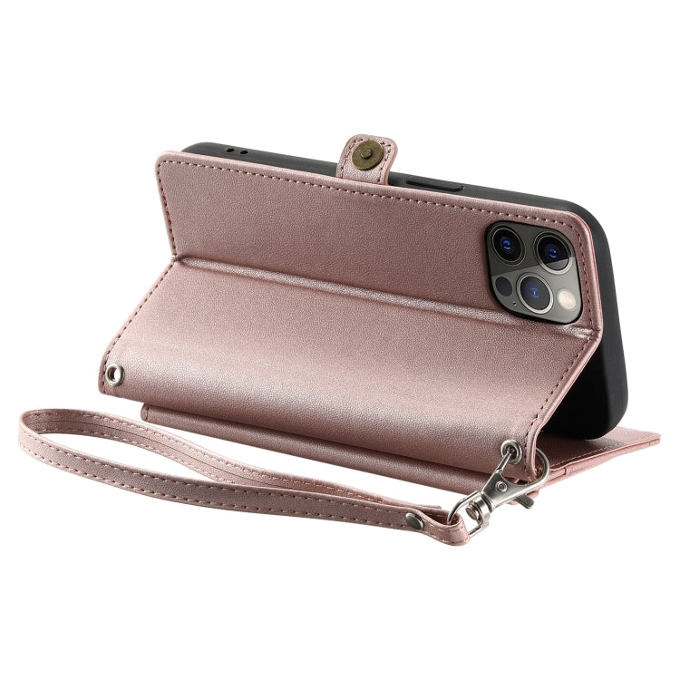 Wallet Multi-card Slot Leather Phone Case with Lanyard