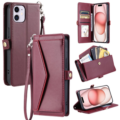 Wallet Multi-card Slot Leather Phone Case with Lanyard