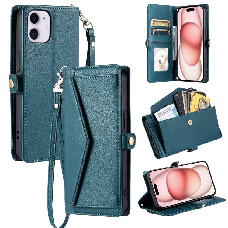 Wallet Multi-card Slot Leather Phone Case with Lanyard