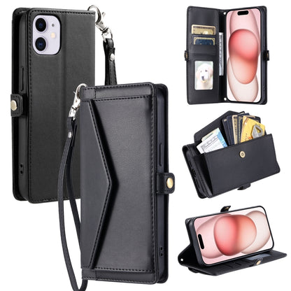 Wallet Multi-card Slot Leather Phone Case with Lanyard