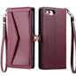 Wallet Multi-card Slot Leather Phone Case with Lanyard