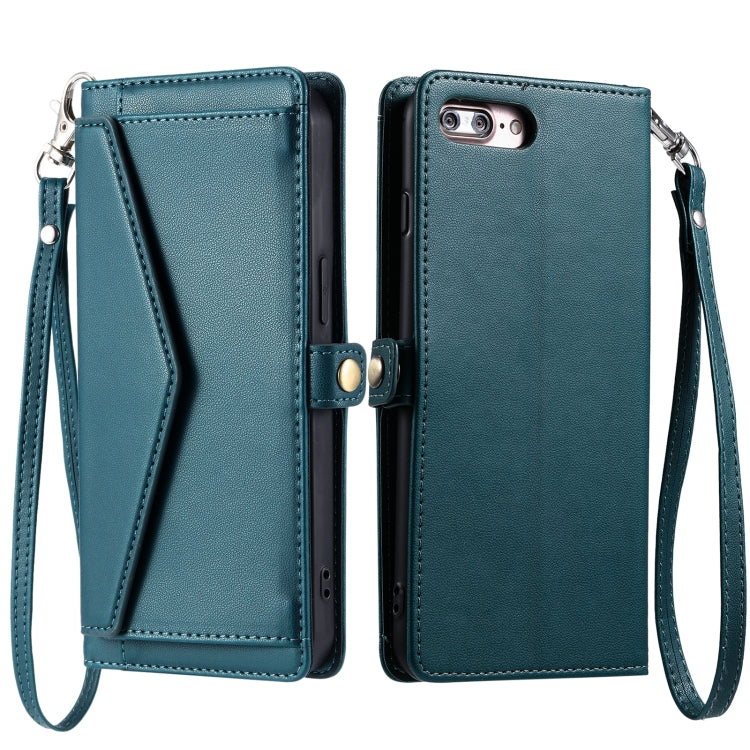 Wallet Multi-card Slot Leather Phone Case with Lanyard