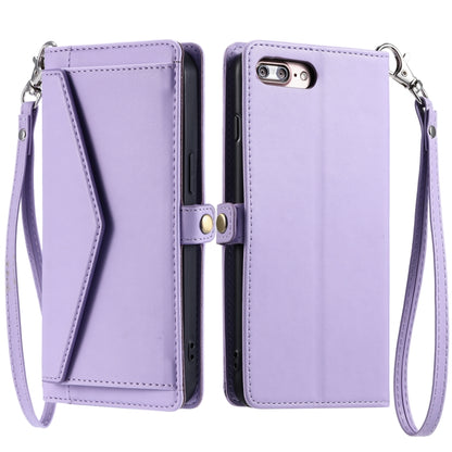 Wallet Multi-card Slot Leather Phone Case with Lanyard