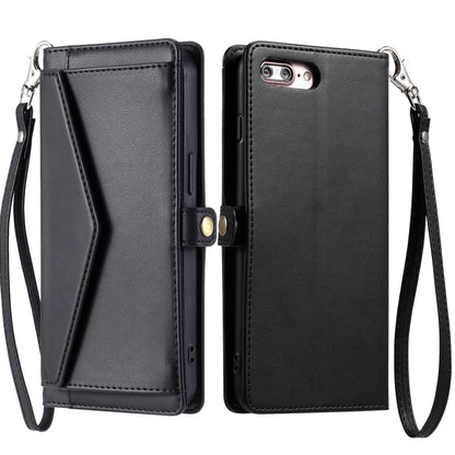 Wallet Multi-card Slot Leather Phone Case with Lanyard