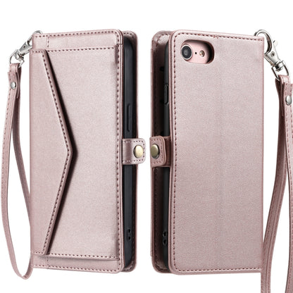 Wallet Multi-card Slot Leather Phone Case with Lanyard