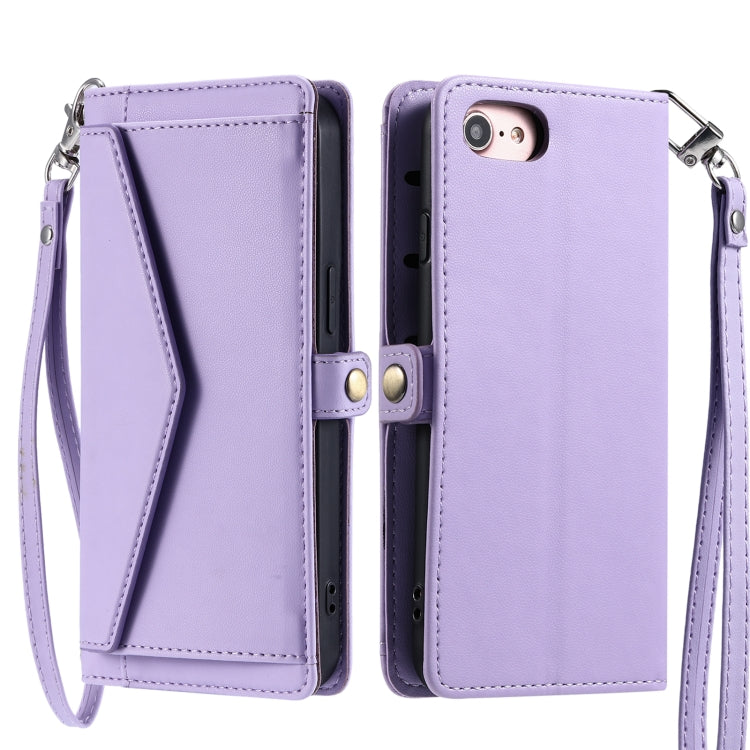 Wallet Multi-card Slot Leather Phone Case with Lanyard