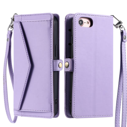 Wallet Multi-card Slot Leather Phone Case with Lanyard