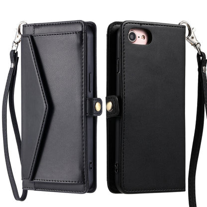 Wallet Multi-card Slot Leather Phone Case with Lanyard