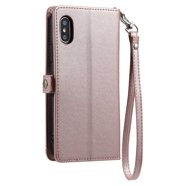 Wallet Multi-card Slot Leather Phone Case with Lanyard