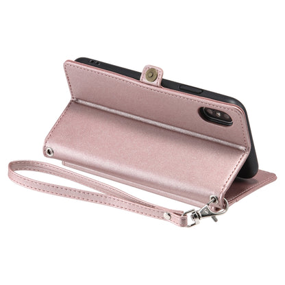 Wallet Multi-card Slot Leather Phone Case with Lanyard