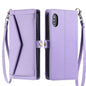 Wallet Multi-card Slot Leather Phone Case with Lanyard