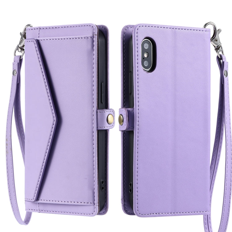 Wallet Multi-card Slot Leather Phone Case with Lanyard