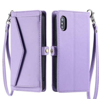 Wallet Multi-card Slot Leather Phone Case with Lanyard