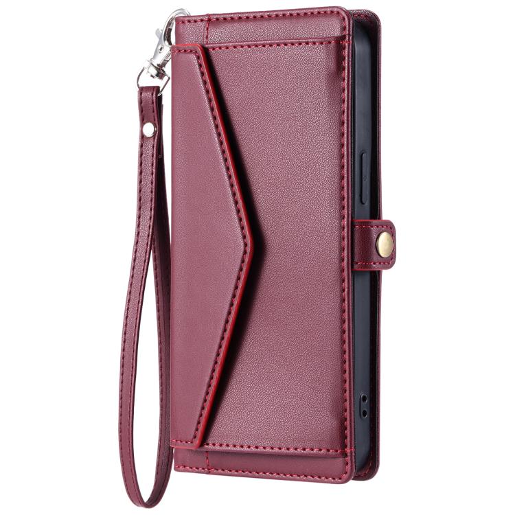 Wallet Multi-card Slot Leather Phone Case with Lanyard