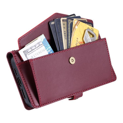 Wallet Multi-card Slot Leather Phone Case with Lanyard