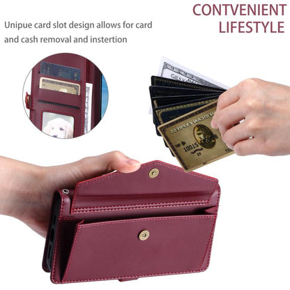 Wallet Multi-card Slot Leather Phone Case with Lanyard