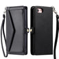Wallet Multi-card Slot Leather Phone Case with Lanyard