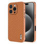AZNS Electroplated Edge Carbon Fiber Texture Phone Case, For iPhone 16 Pro, For iPhone 16 Plus, For iPhone 16, For iPhone 15 Pro Max, For iPhone 15 Pro, For iPhone 15 Plus