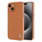 AZNS Electroplated Edge Carbon Fiber Texture Phone Case, For iPhone 16 Pro, For iPhone 16 Plus, For iPhone 16, For iPhone 15 Pro Max, For iPhone 15 Pro, For iPhone 15 Plus