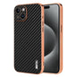 AZNS Electroplated Edge Carbon Fiber Texture Phone Case, For iPhone 15, For iPhone 14 Plus, For iPhone 14, For iPhone 14 Pro, For iPhone 14 Pro Max, For iPhone 13 Pro Max