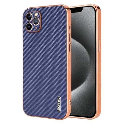 AZNS Electroplated Edge Carbon Fiber Texture Phone Case