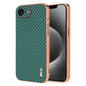 AZNS Electroplated Edge Carbon Fiber Texture Phone Case, For iPhone 18 Pro, For iPhone 18 Pro Max, For iPhone 17e / 16e, For iPhone 17 Pro Max, For iPhone 17 Pro, For iPhone 17