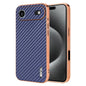 AZNS Electroplated Edge Carbon Fiber Texture Phone Case, For iPhone 17e / 16e, For iPhone 17 Pro Max, For iPhone 17 Pro, For iPhone 17, For iPhone Air, For iPhone 16 Pro Max