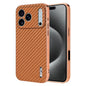 AZNS Electroplated Edge Carbon Fiber Texture Phone Case, For iPhone 18 Pro, For iPhone 18 Pro Max, For iPhone 17e / 16e, For iPhone 17 Pro Max, For iPhone 17 Pro, For iPhone 17