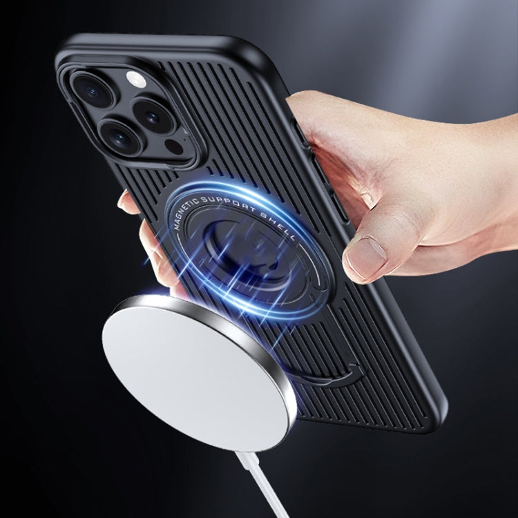 Cooling MagSafe Magnetic Phone Case with Trolley Bracket, For iPhone 18 Pro / 17 Pro, For iPhone 18 Pro Max / 17 Pro Max, For iPhone 17