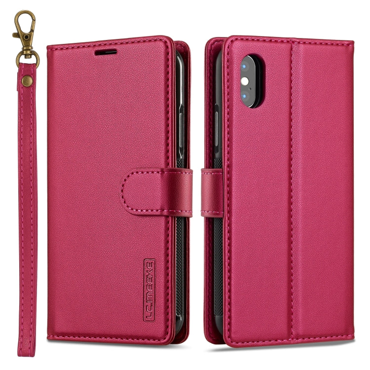 LC.IMEEKE L2 Series Detachable Magsafe PU Phone Case with Lanyard