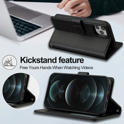 LC.IMEEKE L2 Series Detachable Magsafe PU Phone Case with Lanyard