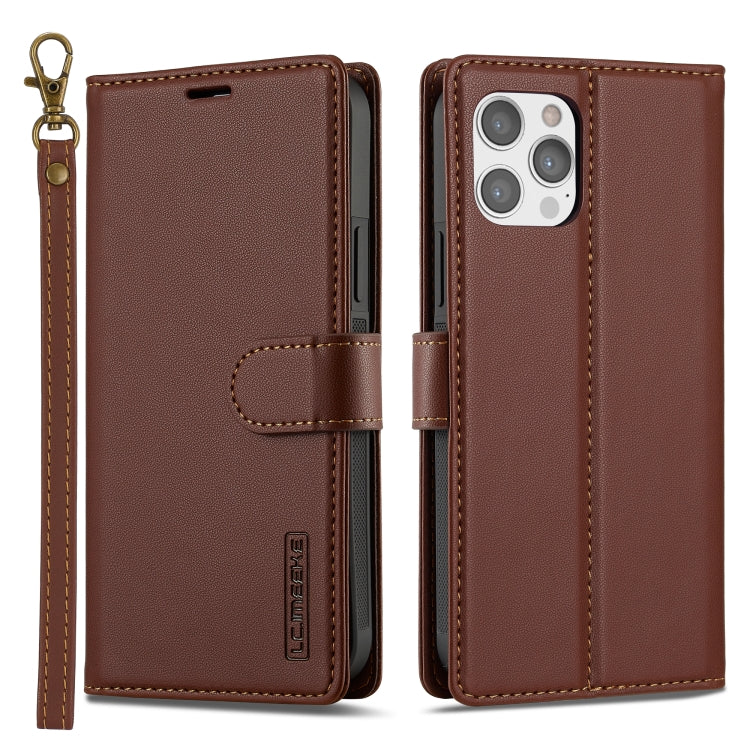 LC.IMEEKE L2 Series Detachable Magsafe PU Phone Case with Lanyard, For iPhone 14 Plus, For iPhone 14, For iPhone 14 Pro, For iPhone 14 Pro Max