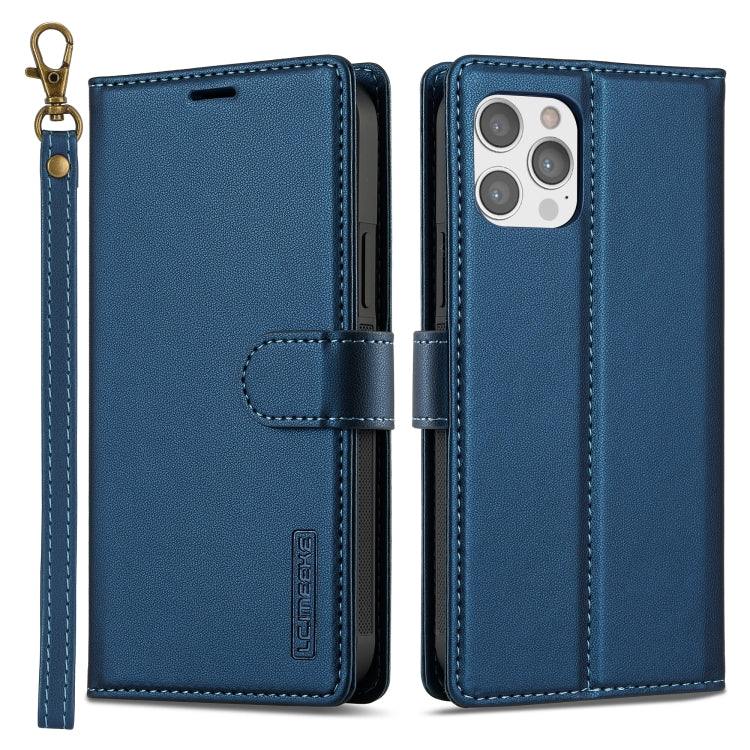 LC.IMEEKE L2 Series Detachable Magsafe PU Phone Case with Lanyard, For iPhone 14 Plus, For iPhone 14, For iPhone 14 Pro, For iPhone 14 Pro Max