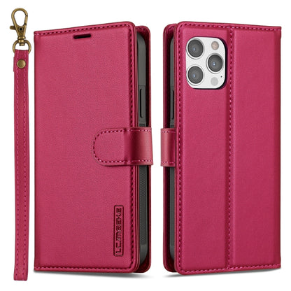 LC.IMEEKE L2 Series Detachable Magsafe PU Phone Case with Lanyard, For iPhone 14 Plus, For iPhone 14, For iPhone 14 Pro, For iPhone 14 Pro Max