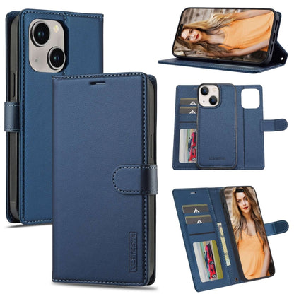 LC.IMEEKE L2 Series Detachable Magsafe PU Phone Case with Lanyard, For iPhone 14 Plus, For iPhone 14, For iPhone 14 Pro, For iPhone 14 Pro Max