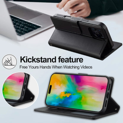 LC.IMEEKE L2 Series Detachable Magsafe PU Phone Case with Lanyard