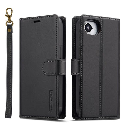 LC.IMEEKE L2 Series Detachable Magsafe PU Phone Case with Lanyard, For iPhone 16e / 17e, For iPhone 17 Pro Max, For iPhone 17 Pro, For iPhone Air
