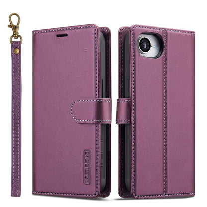 LC.IMEEKE L2 Series Detachable Magsafe PU Phone Case with Lanyard, For iPhone 16e / 17e, For iPhone 17 Pro Max, For iPhone 17 Pro, For iPhone Air