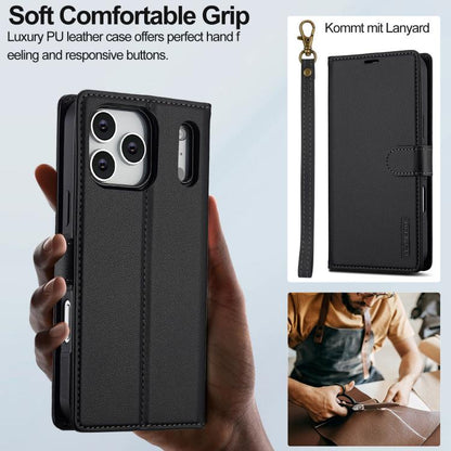 LC.IMEEKE L2 Series Detachable Magsafe PU Phone Case with Lanyard