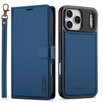 LC.IMEEKE L2 Series Detachable Magsafe PU Phone Case with Lanyard, For iPhone 16e / 17e, For iPhone 17 Pro Max, For iPhone 17 Pro, For iPhone Air