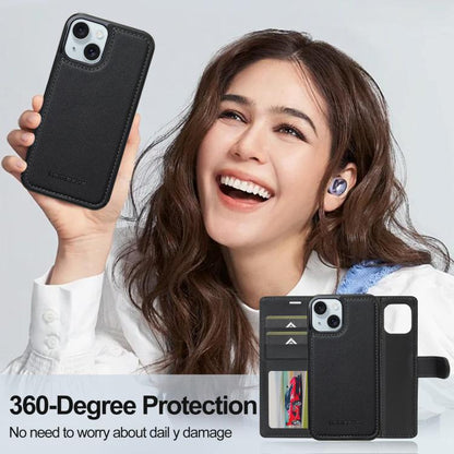 LC.IMEEKE L2 Series Detachable Magsafe PU Phone Case with Lanyard, For iPhone 14 Plus, For iPhone 14, For iPhone 14 Pro, For iPhone 14 Pro Max