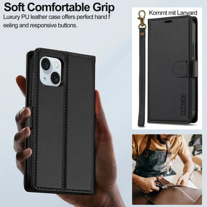 LC.IMEEKE L2 Series Detachable Magsafe PU Phone Case with Lanyard, For iPhone 14 Plus, For iPhone 14, For iPhone 14 Pro, For iPhone 14 Pro Max