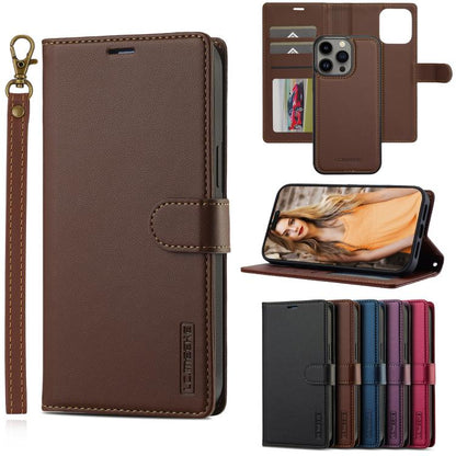 LC.IMEEKE L2 Series Detachable Magsafe PU Phone Case with Lanyard, For iPhone 14 Plus, For iPhone 14, For iPhone 14 Pro, For iPhone 14 Pro Max