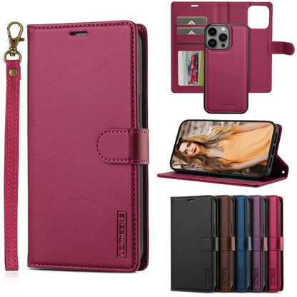 LC.IMEEKE L2 Series Detachable Magsafe PU Phone Case with Lanyard, For iPhone 14 Plus, For iPhone 14, For iPhone 14 Pro, For iPhone 14 Pro Max