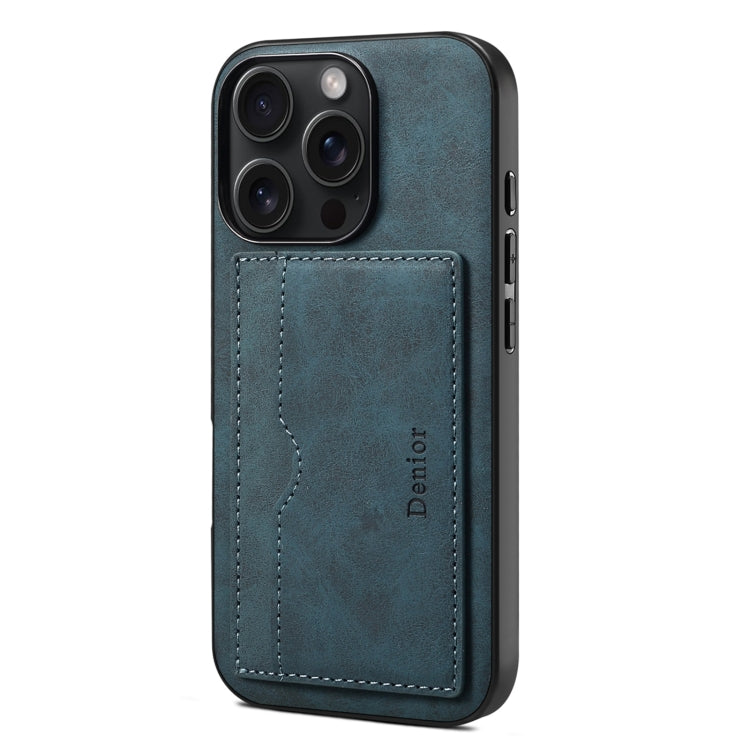 Denior D08 PU Single Card Slot Holder Phone Case, For iPhone 17e / 16e, For iPhone 17 Pro Max, For iPhone 17 Pro, For iPhone 17, For iPhone Air, For iPhone 16 Pro Max, For iPhone 16 Pro, For iPhone 16 Plus