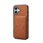Denior D08 PU Single Card Slot Holder Phone Case, For iPhone 18 Pro / 17 Pro, For iPhone 18 Pro Max / 17 Pro Max, For iPhone 17e / 16e, For iPhone 17, For iPhone Air, For iPhone 16 Pro Max, For iPhone 16 Pro, For iPhone 16 Plus