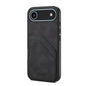 Denior D09 PU Dual Card Slot Back Cover Phone Case, For iPhone 18 Pro / 17 Pro, For iPhone 18 Pro Max / 17 Pro Max, For iPhone 17e / 16e, For iPhone 17, For iPhone Air, For iPhone 16 Pro Max, For iPhone 16 Pro, For iPhone 16 Plus