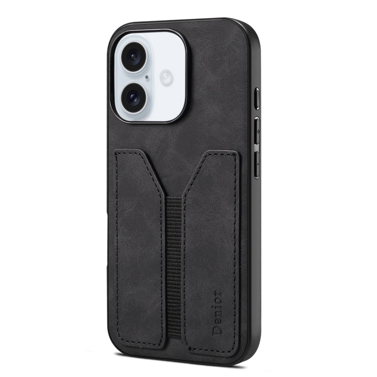 Denior D07 DV Elastic Card Slot PU Back Cover Phone Case, For iPhone 17e / 16e, For iPhone 17 Pro Max, For iPhone 17 Pro, For iPhone 17, For iPhone Air, For iPhone 16 Pro Max, For iPhone 16 Pro, For iPhone 16 Plus
